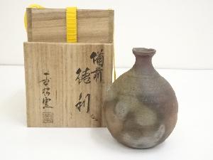 備前焼　一本松窯造　徳利（共箱）